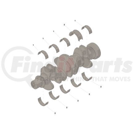 Cummins 4955858 Engine Crankshaft Main Bearing Set