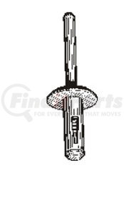 Auveco 13748 NYLON RIVET 13/64 HOLE DIA. 1-