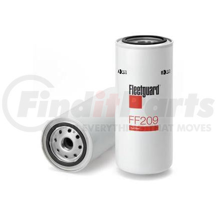 Fleetguard FF209 Fuel Filter - Spin-On, 8.72 in. Height