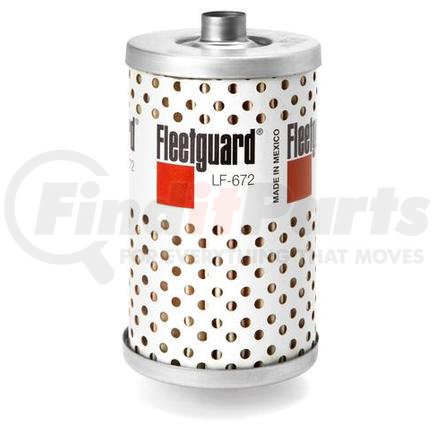 Fleetguard LF672 Engine Oil Filter - 4.63 in. Height, 2.31 in. (Largest OD), Cartridge