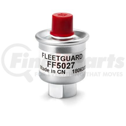 Fleetguard FF5027 Fuel Filter - In-Line, Wire Mesh Media, 1.92 in. Height