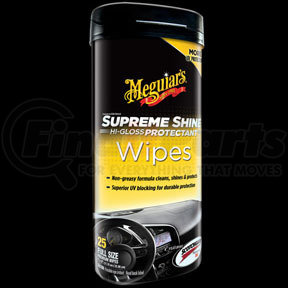 Meguiar's G4000 HiGloss Wipes, Supreme Shine, Preserve Vinyl, Rubber & Plastic, UV Blockers, Scotchgard Protector