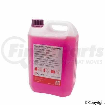 febi 19402 Engine Coolant / Antifreeze for VOLKSWAGEN WATER