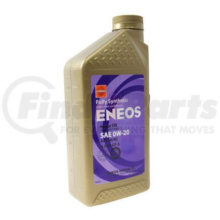 Eneos 3230 300 Fully Synthetic Motor Oil, 0W-20 API SN, ILSAC GF-5, 1qt bottle.