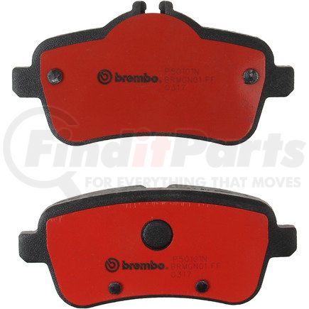 BREMBO P50101N - premium nao ceramic oe equivalent pad | premium nao ceramic oe equivalent pad | disc brake pad set