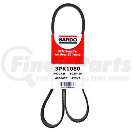 Bando 3PK1080 USA OEM Quality Serpentine Belt