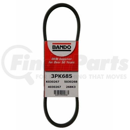 Bando 3PK685 USA OEM Quality Serpentine Belt