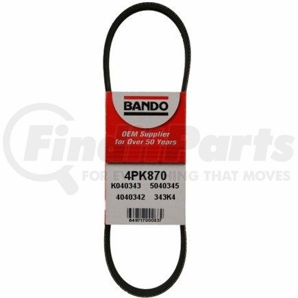 Bando 4PK870 USA OEM Quality Serpentine Belt