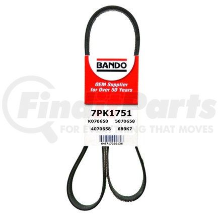 Bando 7PK1751 Serpentine Belt