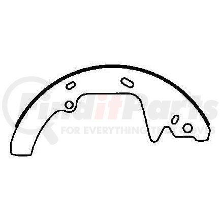 Bendix AF567 Drum Brake Shoe - New, Without Hardware