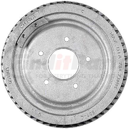 Bendix PDR0501 Brake Drum - 11.15", Cast Iron, Natural, 5 Lug Holes, 5" Bolt Circle