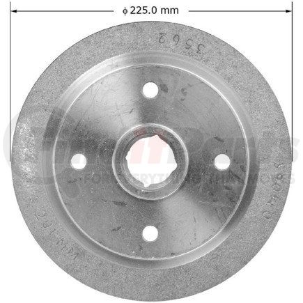 Bendix PDR0528 Brake Drum - Cast Iron, 7.875 Inch Diameter, 4 Lug Holes