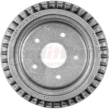 Bendix PDR0610 Brake Drum - Rear, 9.5", Cast Iron, Natural, 5 Lug Holes, 4.75" Bolt Circle