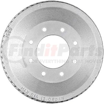 Bendix PDR0363 Brake Drum - Rear, 13", Cast Iron, Natural, 8 Lug Holes, 6.5" Bolt Circle