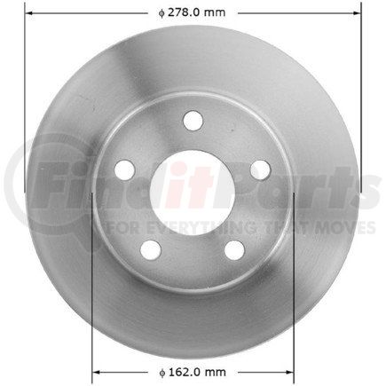 Bendix PRT5250 Disc Brake Rotor - Fits 1997-2005 Buick Century