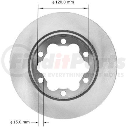 Bendix PRT5768 Brake Rotor