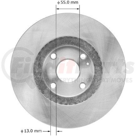 Bendix PRT5887 Brake Rotor
