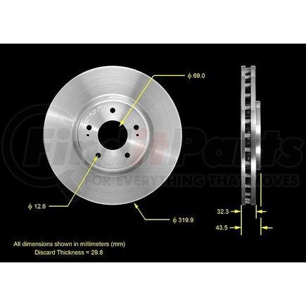 Bendix PRT5539 Brake Rotor