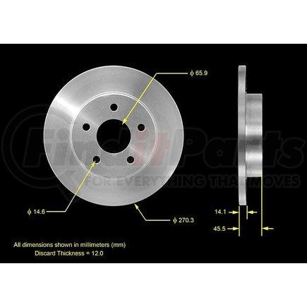 Bendix PRT5563 Brake Rotor