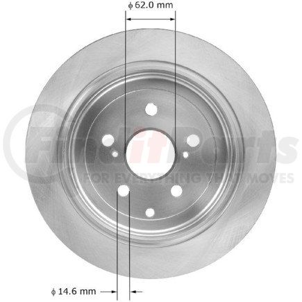 Bendix PRT6001 Brake Rotor