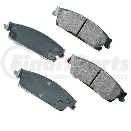 Akebono ACT1194 ProACT Ultra Premium Ceramic Disc Brake Pad Kit