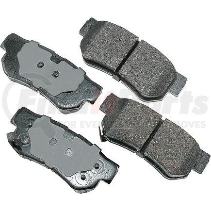 Akebono ACT863 ProACT Ultra Premium Ceramic Disc Brake Pad Kit