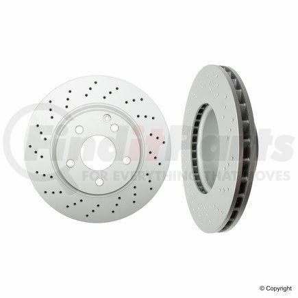 ATE Brake Products SP28125 ATE Coated Single Pack Front Disc Brake Rotor SP28125 for Mercedes Benz