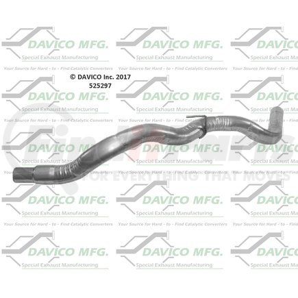 DAVICO 525297 - prebent exhaust pipe | exhaust tail pipe | exhaust tail pipe