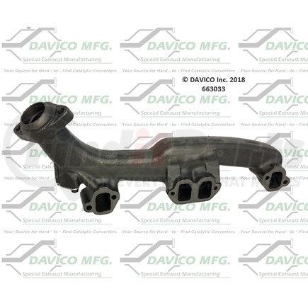 DAVICO 663033 - exh man 53030873ab 530308 | stand alone exact-fit exhaust manifold | exhaust manifold