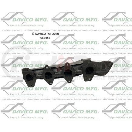 DAVICO 663453 - exhaust manifold w/eg6631 | stand alone exact-fit exhaust manifold | exhaust manifold