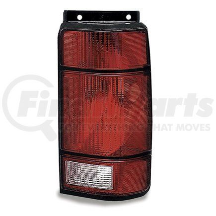 Grote 85382-5 Brake / Tail Light Combination Lens - Rectangular, Red and Clear, Right