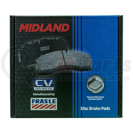 HALDEX MPBD1518CV - disc brake pad repair kit - cv advanced, for wabco pan 17 caliper, fmsi d1518 | standard and heavy haul loads | disc brake pad set