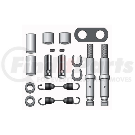 Haldex CQ67397 Drum Brake Hardware Kit - For use on 12.25 in. Dana Spicer Brakes - Bolted Spider