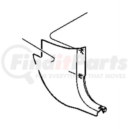 Chrysler 55352902AE Cowl Bracket - fits 2006-2010 Jeep Commander