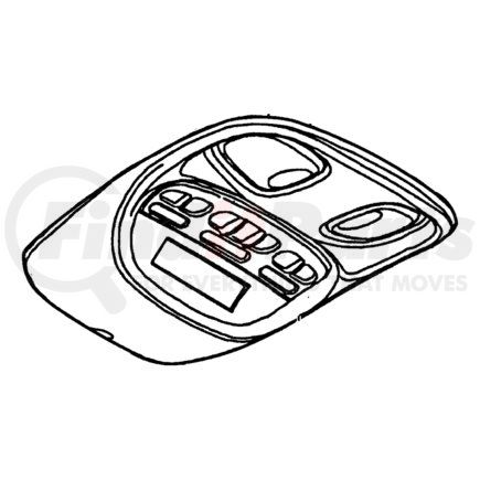 Chrysler 1AR331L2AA Overhead Console - Mini, Less Electronics, fits 1999-2004 Chrysler 300M and Concorde