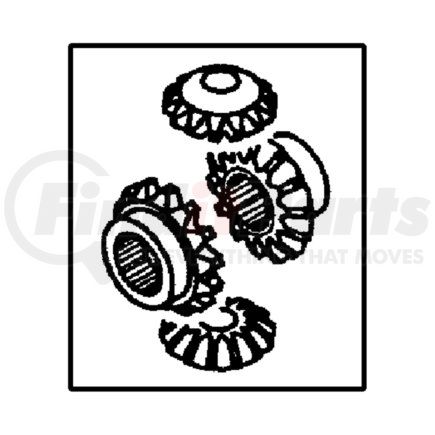 Chrysler MN196025 GEAR PACKAGE. Differential. Diagram 7