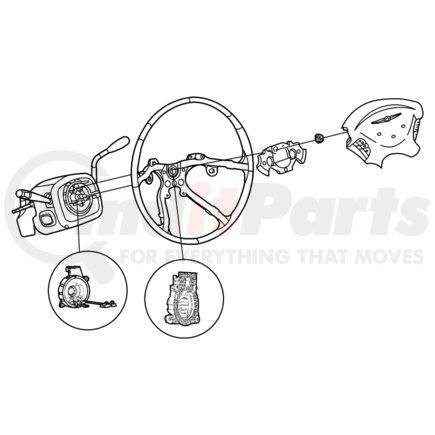 CHRYSLER 1AP391J8AA - wheel. steering. diagram 2