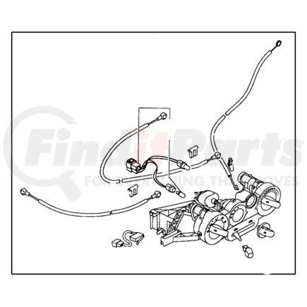 CHRYSLER MR115469 - cable. a/c and heater control. diagram 4 | cable a/c & heater control | hvac heater control cable