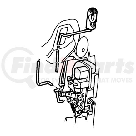 Chrysler 1BK62XDVAA KNOB AND LINK. Right. Door Latch. Diagram 5