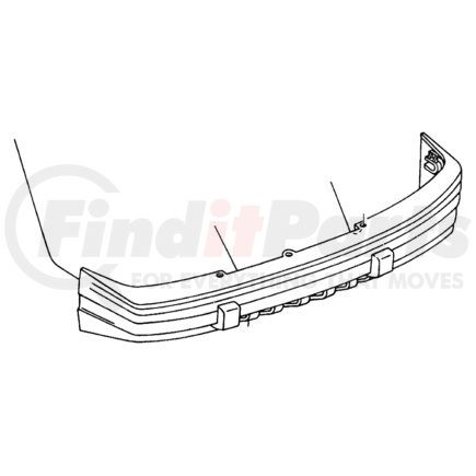 Chrysler 1NQ16SS5AA Bumper Cover - Front, Fascia, with Fog Lights