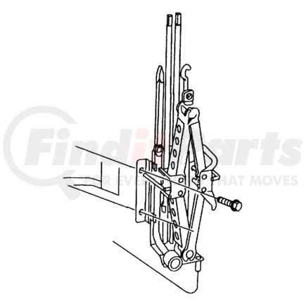 Chrysler 52021376AB Jack Bracket - Rear Axle, fits 2000-2003 Dodge Ram Van and Wagon