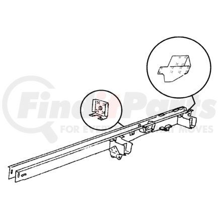 Chrysler 55347175 Floor Sill - Rear, fits 1998-2003 Dodge Ram Van