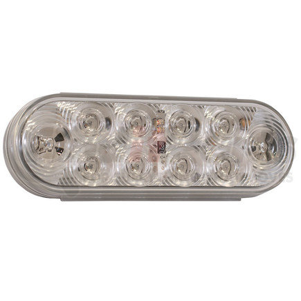 Buyers Products 5626553 Brake / Tail / Turn Signal Light - 6 in., Clear Lens, Oval, with 10 LEDS