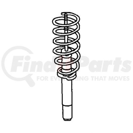 Chrysler MB910507 Coil Spring - Front, fits 1998-2000 Chrysler Sebring and Dodge Avenger