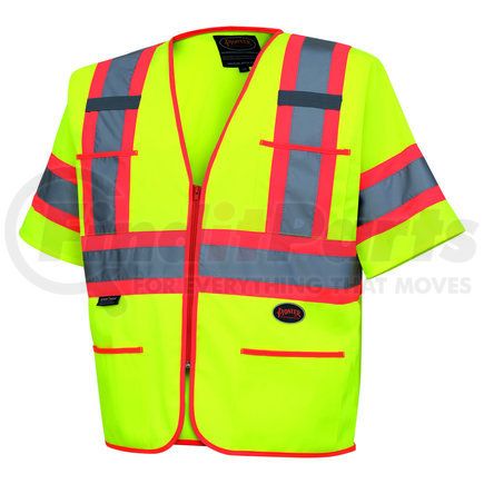 Pioneer Safety V1023560U-XL Polyester Sleeved Safety Vest