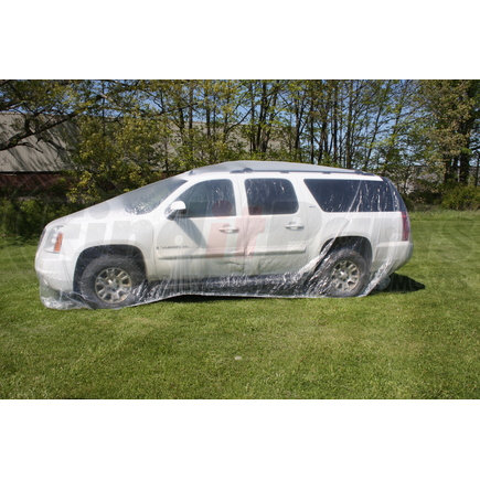 Woodward Fab WFCCC-MED Heck Industries 22 ft. Plastic Car Cover, Medium