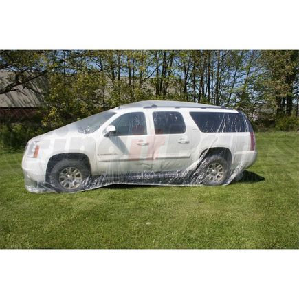 Woodward Fab WFCC-LARGE Heck Industries 24 ft. Plastic Car Cover, Large