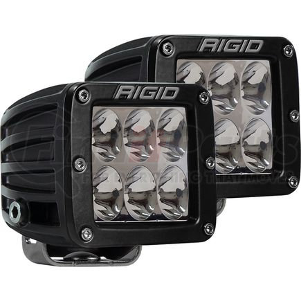 Rigid 502313 RIGID D-Series PRO LED Light, Driving Optic, Surface Mount, Black Housing, Pair