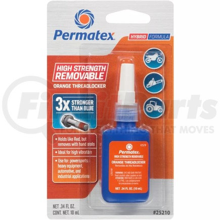 Permatex 25210 HIGH STRENGTH REMOVABLE ORANGE