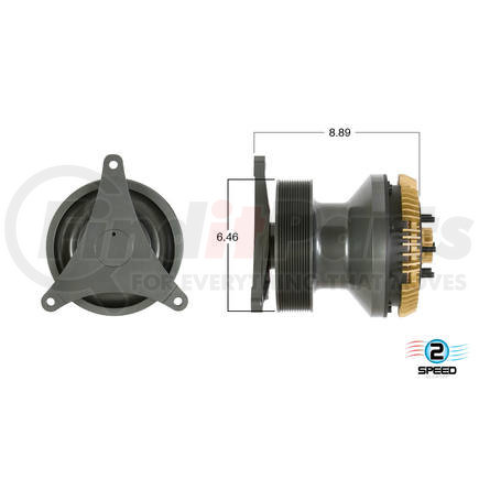 Kit Masters 24-463 GoldTop Engine Cooling Fan Clutch - with High-Torque